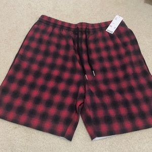 UO Men’s Red Flannel Shorts
